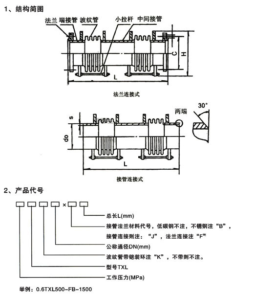 小拉桿橫向補償器